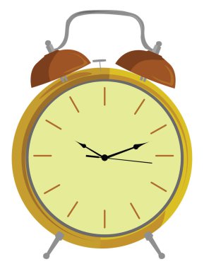 Alarm saati, illüstrasyon, beyaz arkaplan üzerindeki vektör