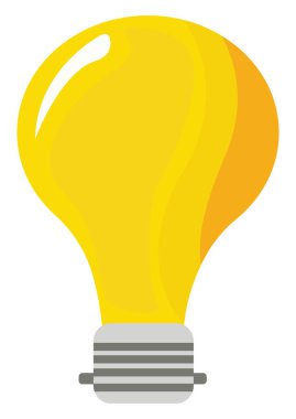 Ampul, illüstrasyon, beyaz arkaplan üzerindeki vektör