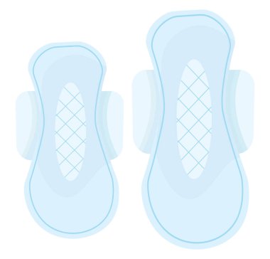 Hijyenik peçeteler, illüstrasyon, beyaz arkaplanda vektör