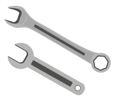 Beyaz arkaplanda iki açıcı, illüstrasyon, vektör