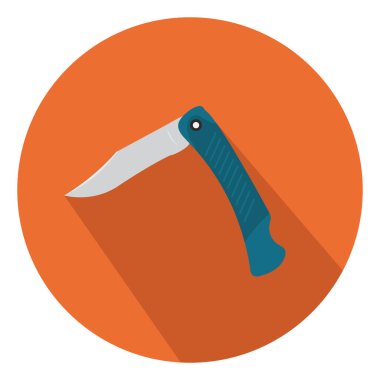 Cep bıçağı, illüstrasyon, beyaz arkaplanda vektör