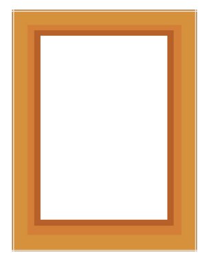 Resim çerçevesi, illüstrasyon, beyaz arkaplan üzerindeki vektör