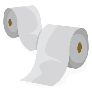Tuvalet kağıdı, illüstrasyon, beyaz arkaplan üzerindeki vektör