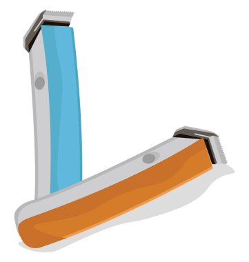 Elektrik budayıcılar, illüstrasyon, beyaz arkaplan üzerindeki vektör