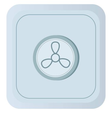 Fan düzenleyici, illüstrasyon, beyaz arkaplan üzerindeki vektör.