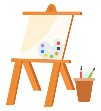 Boya tahtası, illüstrasyon, beyaz arkaplan üzerindeki vektör.