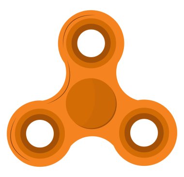 Fidget spin, illüstrasyon, beyaz arkaplan üzerindeki vektör.
