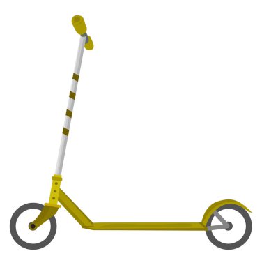 Çocuk scooter, illüstrasyon, beyaz arkaplan vektörü.