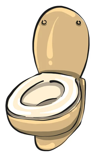 Toilettenschüssel Illustration Vektor Auf Weißem Hintergrund — Stockvektor