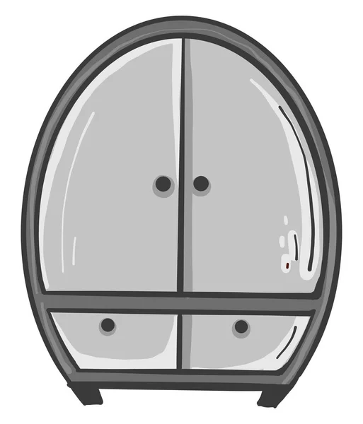 Graue Garderobe Illustration Vektor Auf Weißem Hintergrund — Stockvektor