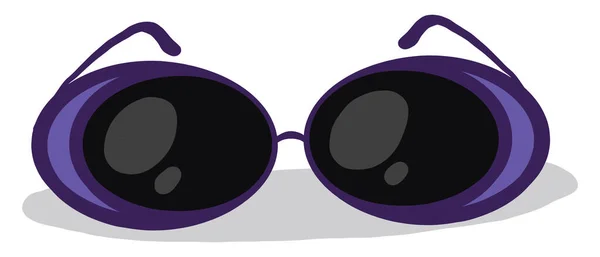 Cool Violett Solglasögon Illustration Vektor Vit Bakgrund — Stock vektor