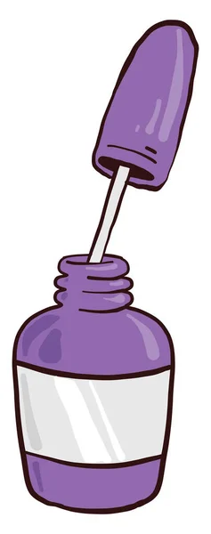 Violet Nagellack Illustration Vektor Auf Weißem Hintergrund — Stockvektor