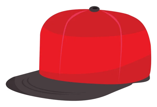 Red Cap Illustration Vector White Background — Stock Vector