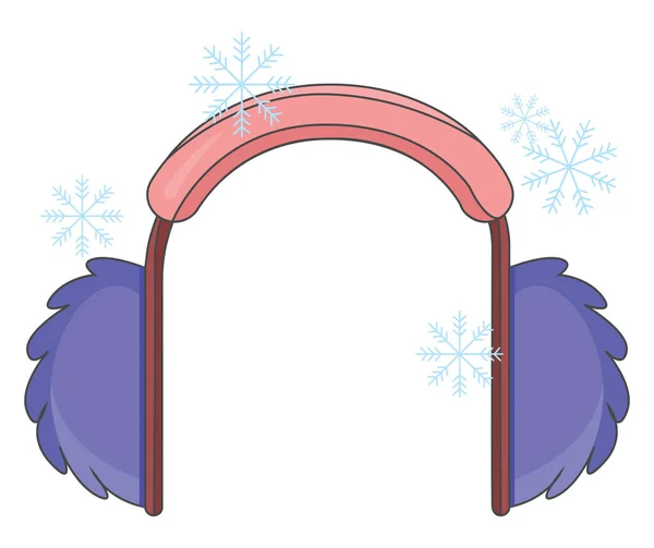 暖かい耳 イラスト 白い背景のベクトル — ストックベクタ