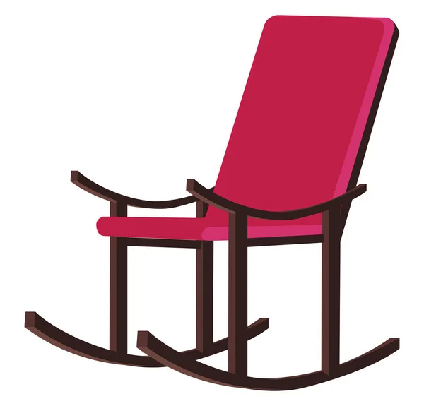 Chaise Bascule Illustration Vecteur Sur Fond Blanc — Image vectorielle