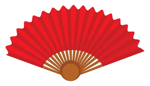 Червона Рука Вентилятор Ілюстрація Вектор Білому Тлі — стоковий вектор