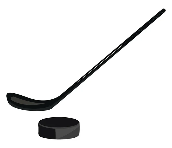 Ice Hockey Stick Illustration Vector White Background — Stock Vector