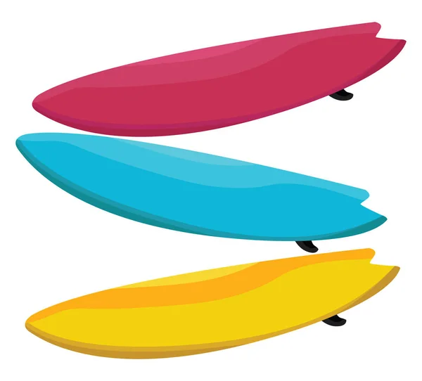 Серфінг Дошки Ілюстрація Вектор Білому Тлі — стоковий вектор