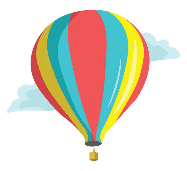 Heißluftballon Illustration Vektor Auf Weißem Hintergrund — Stockvektor