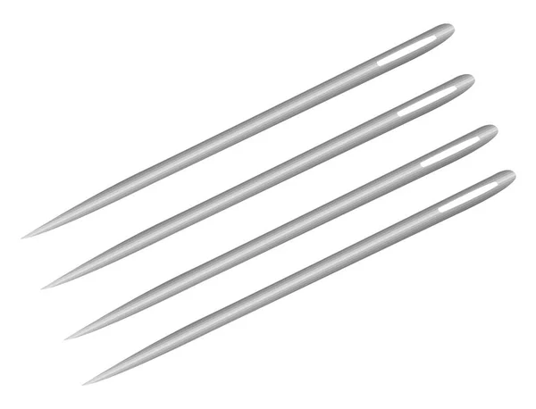 Vier Nadeln Illustration Vektor Auf Weißem Hintergrund — Stockvektor