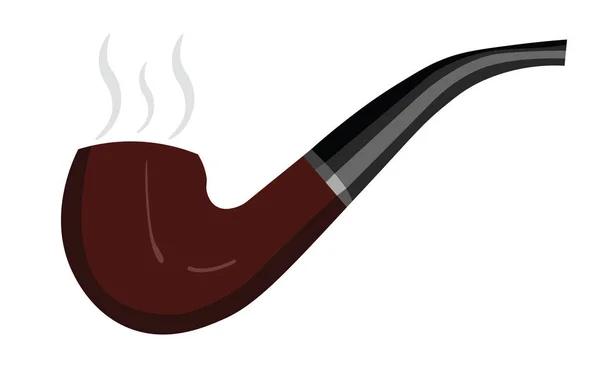 Курительная Трубка Иллюстрация Вектор Белом Фоне — стоковый вектор