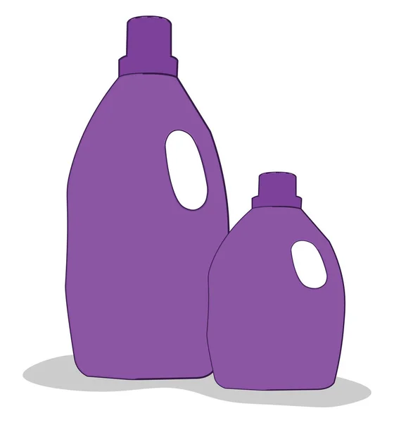 Detergent Fles Illustratie Vector Witte Achtergrond — Stockvector