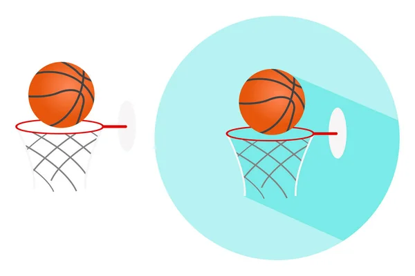 Orange Basketball Illustration Vektor Auf Weißem Hintergrund — Stockvektor