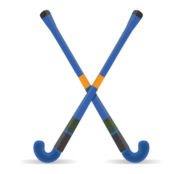 Hockey Sticks Illustratie Vector Witte Achtergrond — Stockvector