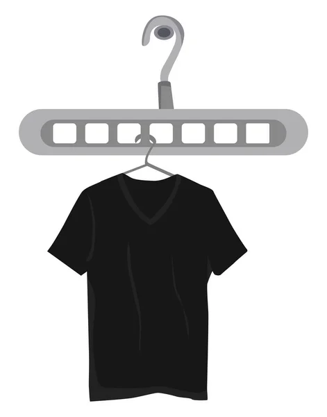 Overhemd Aan Hanger Illustratie Vector Witte Achtergrond — Stockvector