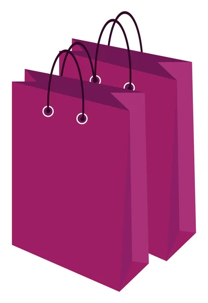 Shopping Bags Illustration Vector White Background — Stock Vector