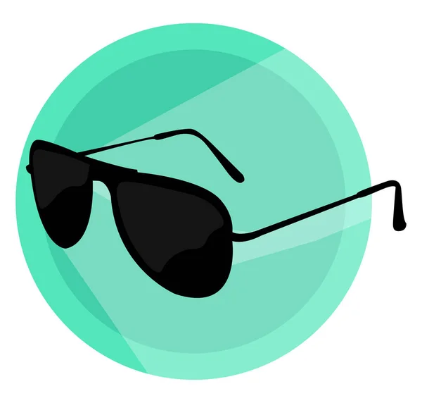 Moderne Zonnebril Illustratie Vector Witte Achtergrond — Stockvector