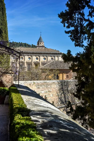 Pohled Alhambru Generalife Granada Španělsko — Stock fotografie