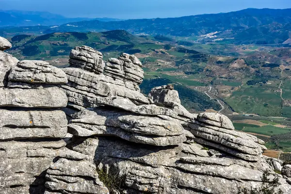 El Torcal Ulusal Jeoloji Parkı Endülüs İspanya