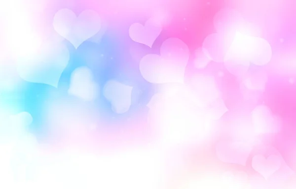 Valentine background. Hearts blurred backdrop. — Stock Photo, Image