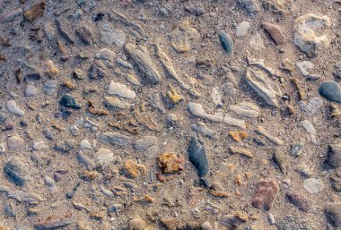 Eski bir kaldırım yol. Cobblestones ile döşeli yol.