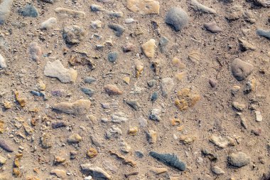 Eski bir kaldırım yol. Cobblestones ile döşeli yol.