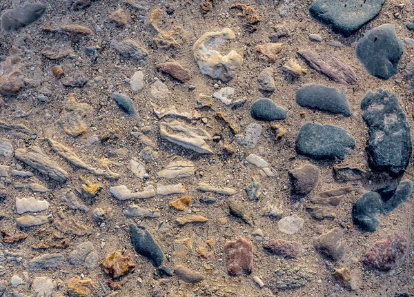 Eski bir kaldırım yol. Cobblestones ile döşeli yol.