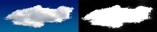 Cloud in the sky. A halftone clipping mask — Stock Photo, Image