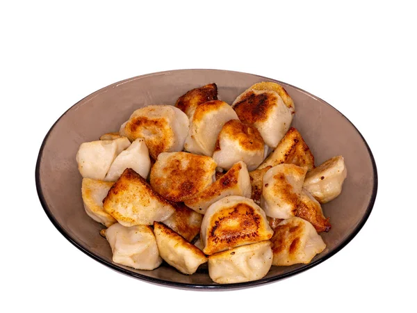 Dumplings fritos aislados en blanco . —  Fotos de Stock