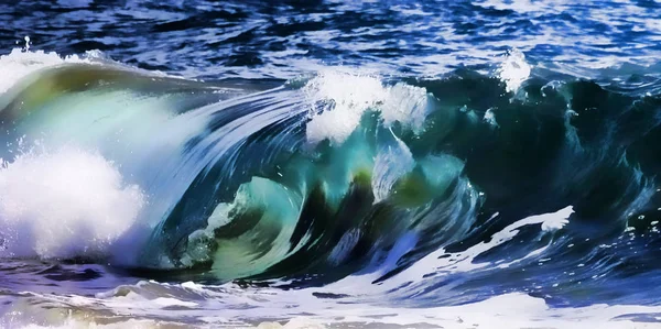 Ondas Oceânicas Câmara Lenta — Fotografia de Stock