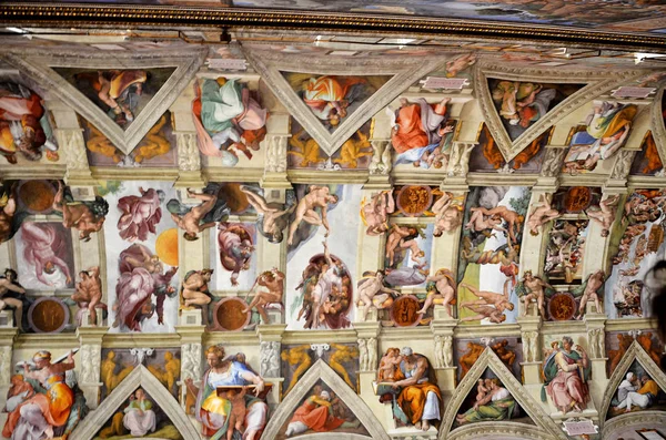 Картини Стелі Сікстинської Капели Ватикані — стокове фото