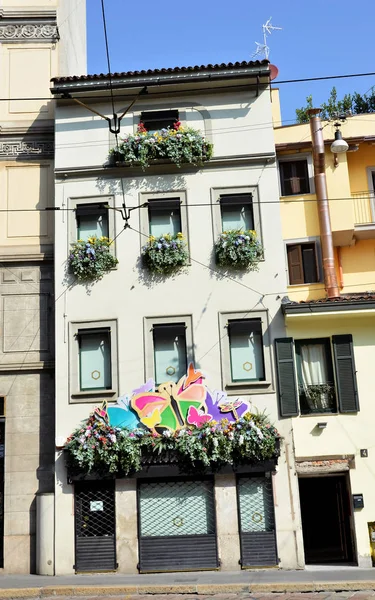 Antico Edificio Nella Città Milano — Foto Stock