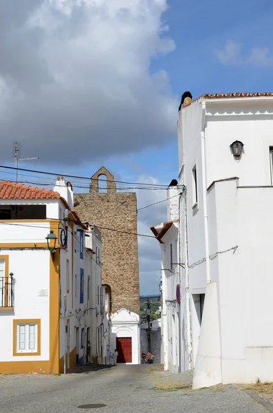 Weiße Gebäude Einem Historischen Dorf Alentejo — Stockfoto