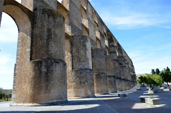 Romeins Aquaduct Stad Elvas — Stockfoto