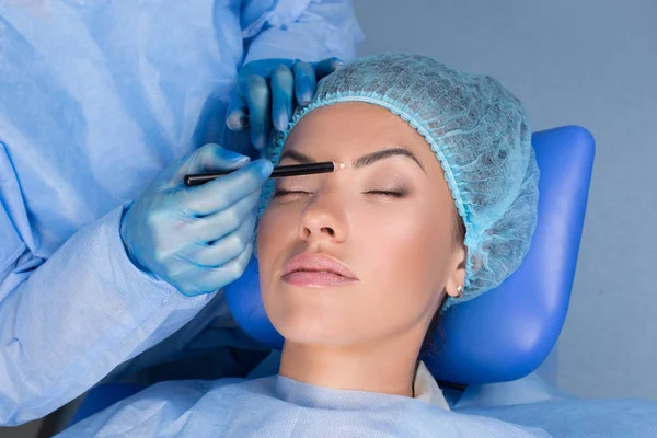 Chirurgie Plastique Préparation Injection Toxine Botulinique Traitement Âge Lifting Visage — Photo