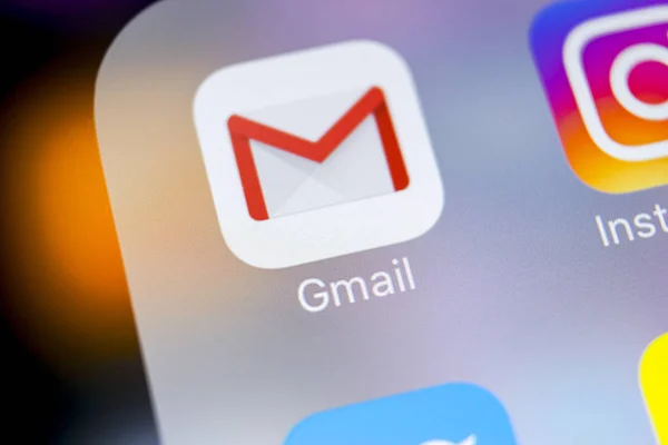 Sankt Petersburg Rusia Maret 2018 Ikon Aplikasi Google Gmail Pada — Stok Foto