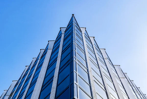 Detalhe Exterior Edifício Escritórios Edifícios Negócios Skyline Olhando Para Cima — Fotografia de Stock