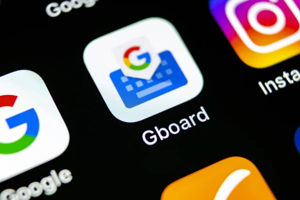 Sankt Petersburg Federacja Rosyjska Maja 2018 Google Gboard Ikonę Aplikacji — Zdjęcie stockowe