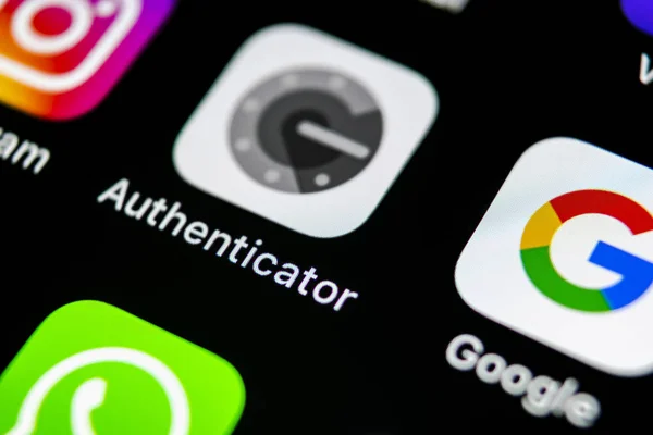 Sankt Petersburg Russland Mai 2018 Google Authenticator Application Icon Auf — Stockfoto