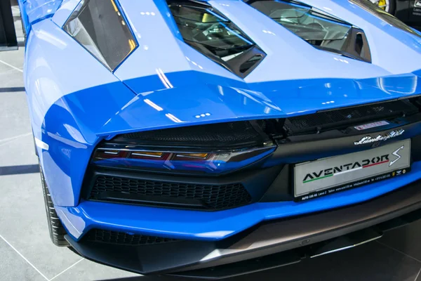 Таллінн Естонія Квітня 2018 Роки Задній Вид Новий Lamborghini Aventador — стокове фото